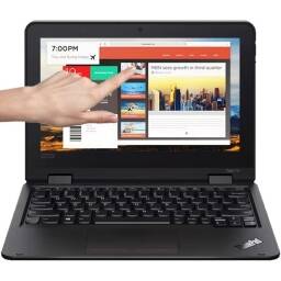 Notebook Convertible Lenovo Quadcore 2.6GHz, 4GB, 128GB SSD, 11.6 Touch, Espaol